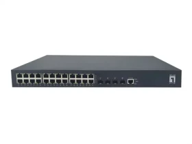 LevelOne GTP-2871DP / Switch / 24x GbE PoE+ / 4X 10G SFP+ / PoE+ 400W / L3 / 19" (GTP-2871DP)