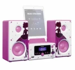 LENCO MC-020 Princess ružová / mikrosystém pre deti / FM Rádio / BT / USB (MC-020P)