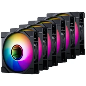 PHANTEKS M25 Gen2 PWM D-RGB Reverse Blade 6ks čierna / 120mm / Hydraulic Bearing / Build Kit (GABU-846)