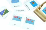 Moyo Montessori Moyo Montessori Vlajky Austrálie - trojzložkové karty
