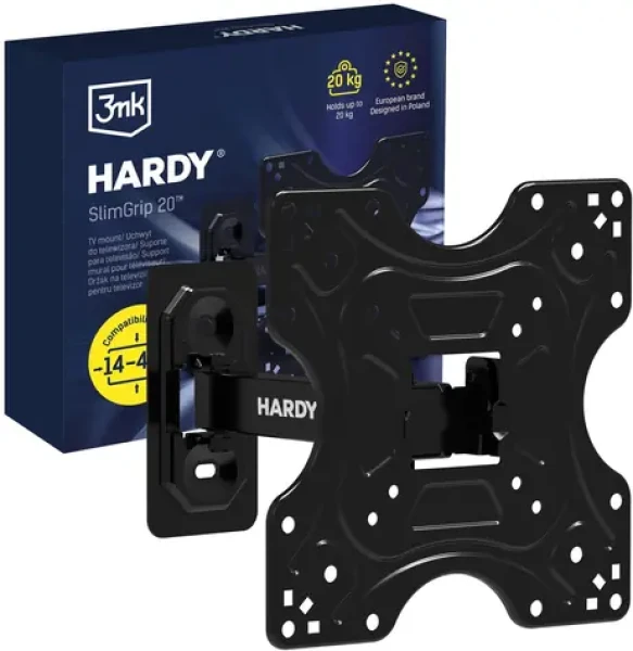 3mk Hardy SlimGrip 20 / Držiak TV / do 20 kg / 14 "-42" / VESA 200x200 mm / otočenie 180 °