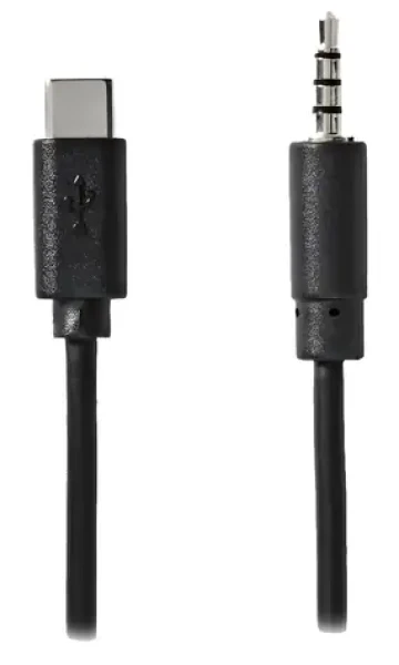 Nedis USB-C - Jack 3.5 mm čierna / Audio adaptér / 1 m (CCGL65950BK10)