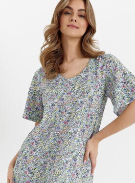 Košeľa Cana 463 kr/r S-XL Modré květy XL