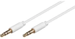MicroConnect Slim audio kábel 3-pin Jack 3.5mm - Jack 3.5mm 1.5m biela (AUDLL1.5W)