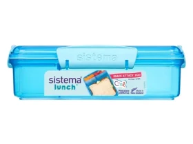 Sistema Lunch Krabička na desiatu s 2 oddelenými priehradkami 975 ml modrá (8592001419407)