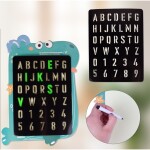 MalPlay Magický tabliet s LED svetelnou abecedou veľryba