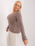Dámsky sveter PM SW PM1020.12P tmavo lila - FPrice XXL/XXXL