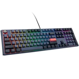 Ducky One 3 Cherry MX-Speed-Silver modrá / herná klávesnica / podsvietená / mechanická / drôtová USB-C / US (DKON2108ST-PUSPDCOVVVC2)