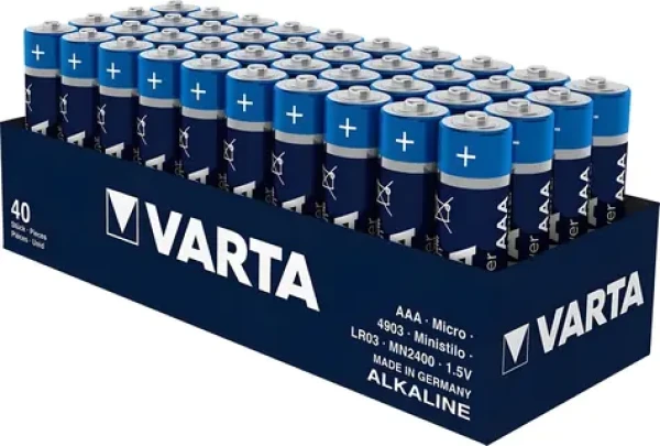 Varta Longlife Power AAA / Batéria / 1.5V / alkalická / 40 ks / v boxe (04903121394)