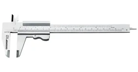 Gedore 710 / Posuvné meradlo / vreckový / 0-140 mm / delenie mm a palce / kožené púzdro (6555030)