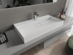 MEXEN - Ava umývadlo na dosku liaty mramor 90 x 46, biela 23019001