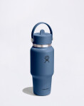Hydro Flask Wide Mouth Travel Bottle with Flex Straw Cap (710 ml) Harbor Blue