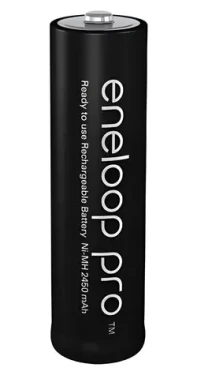 Panasonic Eneloop Pro AA 2500 mAh 4 ks / Nabíjacie batérie / Ni-MH / blister a cestovné puzdro (BK-3HCDE/4CP+CASE)
