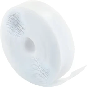 Schwaiger Samolepiace páska so suchým zipsom biela / Suchý zips / 3 m / 12 mm / 2 mm (KMKK2010)