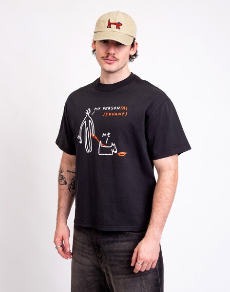 Dog Owners Club My personal servant Faded Black L