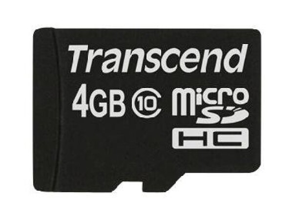 Transcend Micro SDHC karta 4GB Class 10 (TS4GUSDC10)