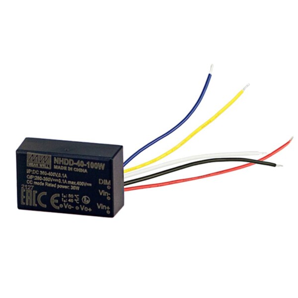 MEAN WELL napájací zdroj pre LED 36 W 100 mA 320 - 360 V stmievateľný; NHDD-40-100W