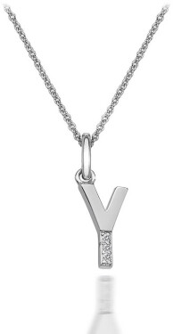Hot Diamonds Náhrdelník Hot Diamonds Micro Y Clasic DP425 (retiazka, prívesok)