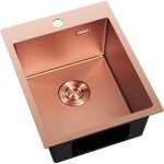MEXEN - Solix oceľový drez 1-bowl 400 x 500 mm, meď HC 6406401000-65HC