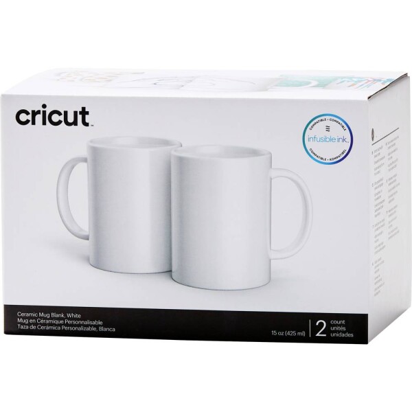 Cricut Ceramic Mug Blank Šálka biela; 2007823