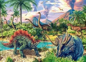 Castorland 13234 Dinosaury pod sopkami