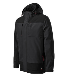Vertex pánska zimná softshellová bunda ebony gray 3XL