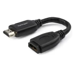 StarTech HDMI Port Saver čierna / HDMI kábel / 4K 60Hz / Gripping konektory / 15,2 cm (HD2MF6INL)