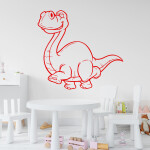 Veselá Stena Samolepka Brontosaurus Farba: béžová, Veľkosť: 100 x 93 cm