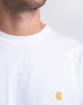 Carhartt WIP S/S Chase T-Shirt White / Gold XS