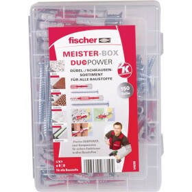 Fischer Meister DuoPower 6x 50 amp; 8x 65 amp; 10x80 hmoždinky so skrutkami 150 ks (540299)