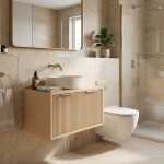 REA - Kúpeľňová skrinka pod umývadlo Core 60cm Beige REA-M0406