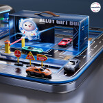 Mamido Mamido Sada 20 kovových autíčok v kontajneri, garáž v tvare boxu MT1457