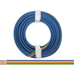 Donau Elektronik 418-5 opletenie / lanko 4 x 0.14 mm² zelená, červená, žltá, modrá 5 m; 418-5