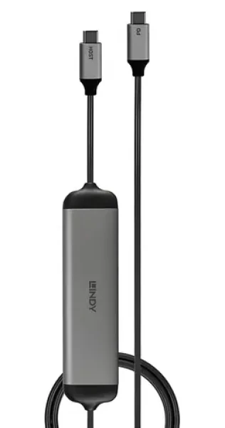 Lindy DST-Micro 140 čierna / Dokovacia stanica / USB-C / 4K HDMI 30Hz / USB-C PD 100W / čítačka SD/microSD (43326)