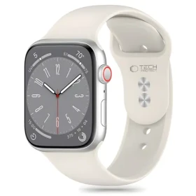 Tech-Protect Silicone Strap pre Apple Watch 38/40/41 mm béžová / Remienok / Silikónový / Pre Apple Watch 4/5/6/7/8/9/SE