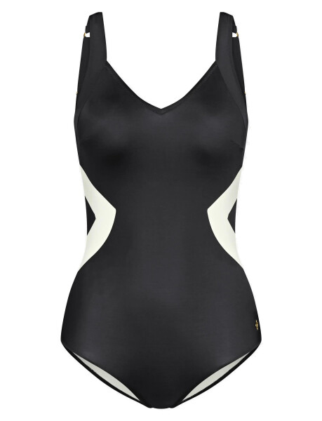 Dámske jednodielne plavky Summer Allure OP Black/White - Triumph 38C