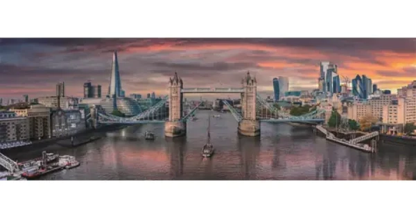 Clementoni 39896 Panoramatické puzzle Cez rieku 1000 dielikov