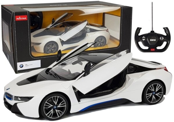 RASTAR RASTAR Auto na diaľkové ovládanie R / C BMW i8 1:14 biele