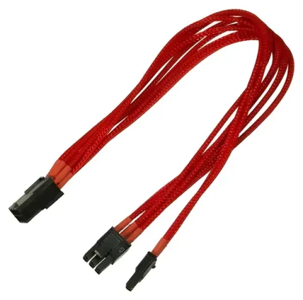 Nanoxia červená / Adaptérový kábel PCI-E / 6-pin na 6+2-pin / 30 cm (NXP683ER)