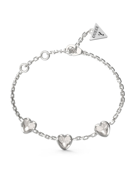 Guess Romantický oceľový náramok so srdiečkami Mon Amour JUBB04611JWRH 21 cm