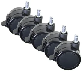 Arozzi Wheel Pack PU Lockable XL / Náhradné kolieska pre herné stoličky / zamykateľné / PU (AZ-WHEEL-PACK-PU-LK-XL)