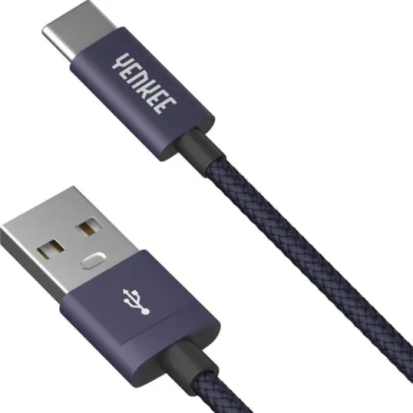 YENKEE YCU 301 kábel USB 2.0 na USB-C fialová / MM / dĺžka 1m / 480 Mbs / 3A (8590669248087)