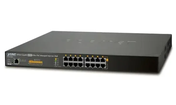 Planet UPOE-800G / PoE injektor / 8x Gigabit / IEEE 802.3bt / 400W (90W/ Port) / scheduler+watchdog (UPOE-800G)