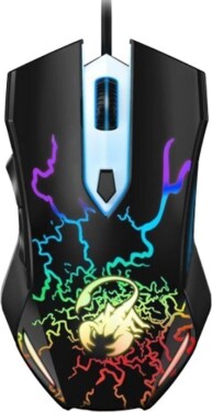 GENIUS GX GAMING Scorpion Spear/ drôtová/ RGB podsvietenie/ 800-2000 dpi/ USB/ 6tlačítok/ čierna