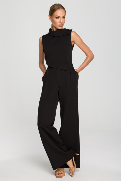 Dámsky overal bez rukávov s dvojvrstvovou vrchnou časťou M702 Black - MOE XL černá