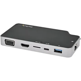 StarTech USB-C mini dokovacia stanica / Dokovacia stanica / 4K HDMI 60Hz / USB-A + USB-C / LAN / čítačka kariet (CDP2HVGUASPD)