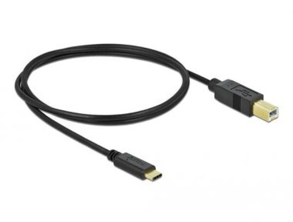 DeLock kábel USB Typ-C 2.0 samec gt; USB 2.0 typ B samec 1 m čierna (83601)