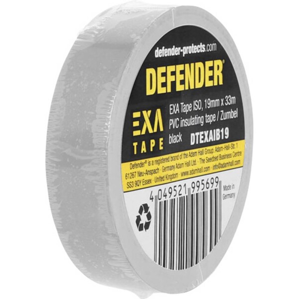 DEFENDER by Adam Hall EXA Tape DTEXAIS19 izolačná páska striebornosivá (d x š) 33 m x 19 mm 1 ks; DTEXAIS19