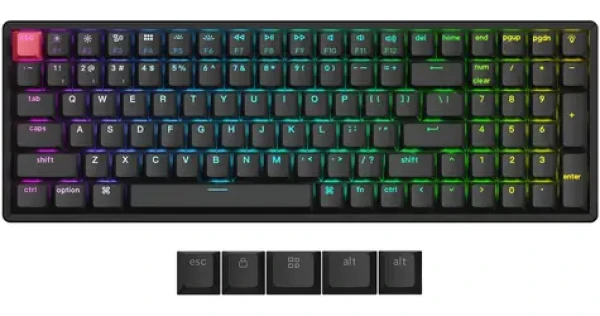 Keychron K4 V3 (Super Red) čierna / Klávesnica / Mechanická / Super Red switch / Bezdrôtová (K4X-J1)