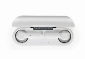 Gembird TWS-VIE-GW Vienna biela / bezdrôtové slúchadlá / Bluetooth 5.0 (TWS-VIE-GW)